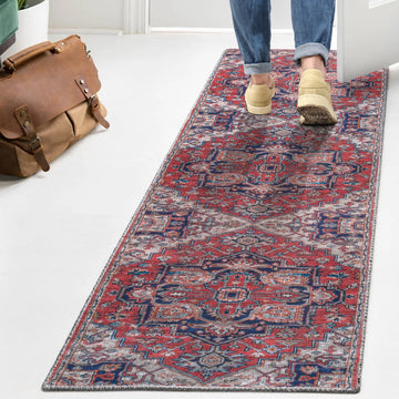 Cirali Ornate Large Medallion Washable Area Rug
